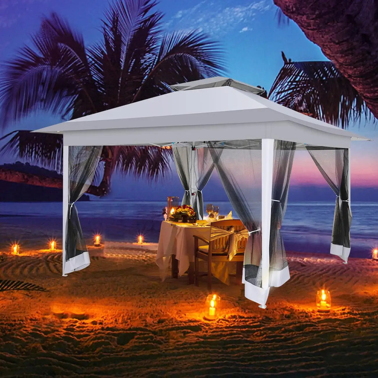 Portable Gazebo with Mosquito Netting