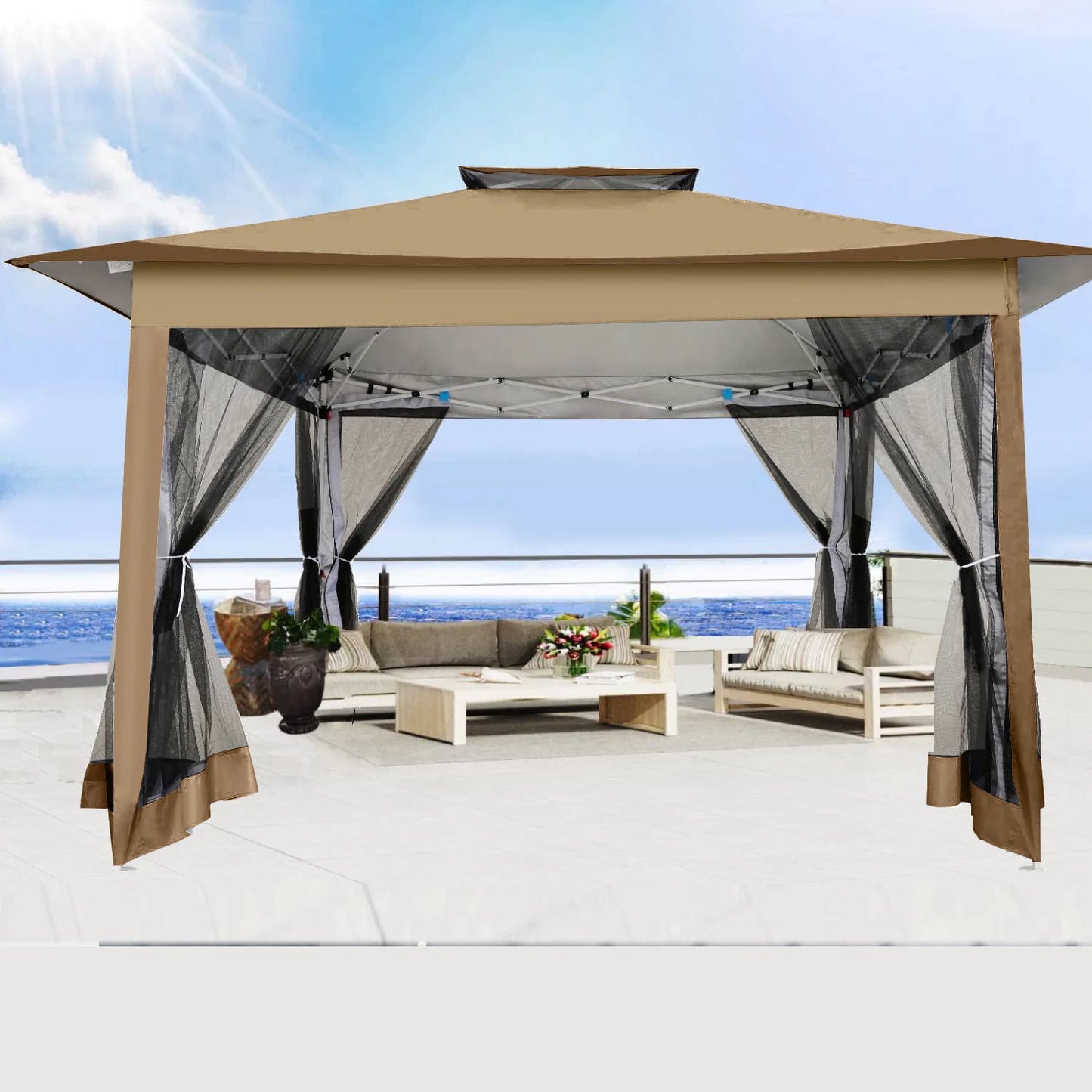 Portable Gazebo with Mosquito Netting