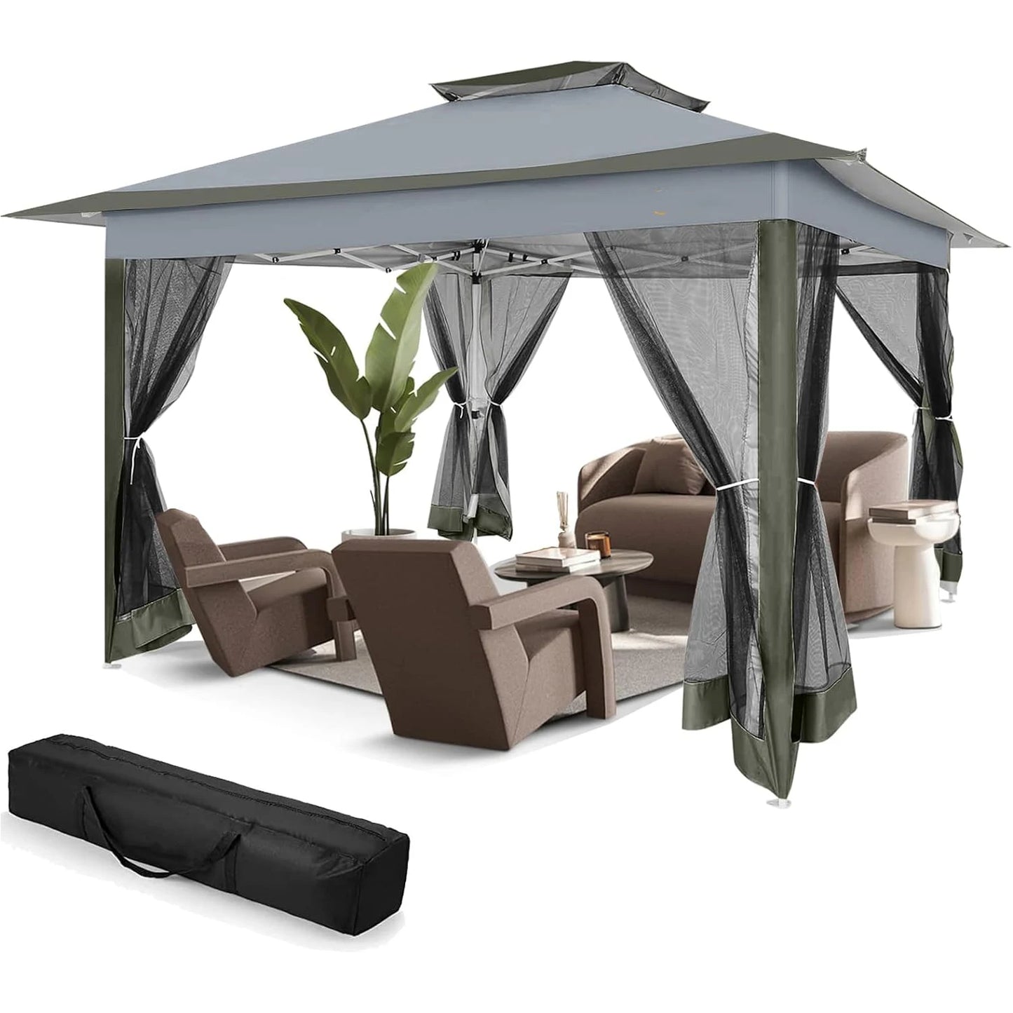 Portable Gazebo with Mosquito Netting