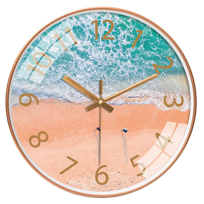 Modern Aerial Views Clock