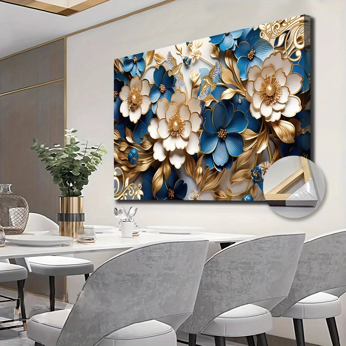 Canvas Floral Symphony Wall Art