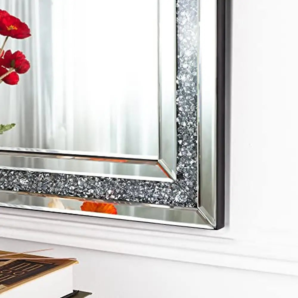 Beveled Crushed Diamond Wall Mirror
