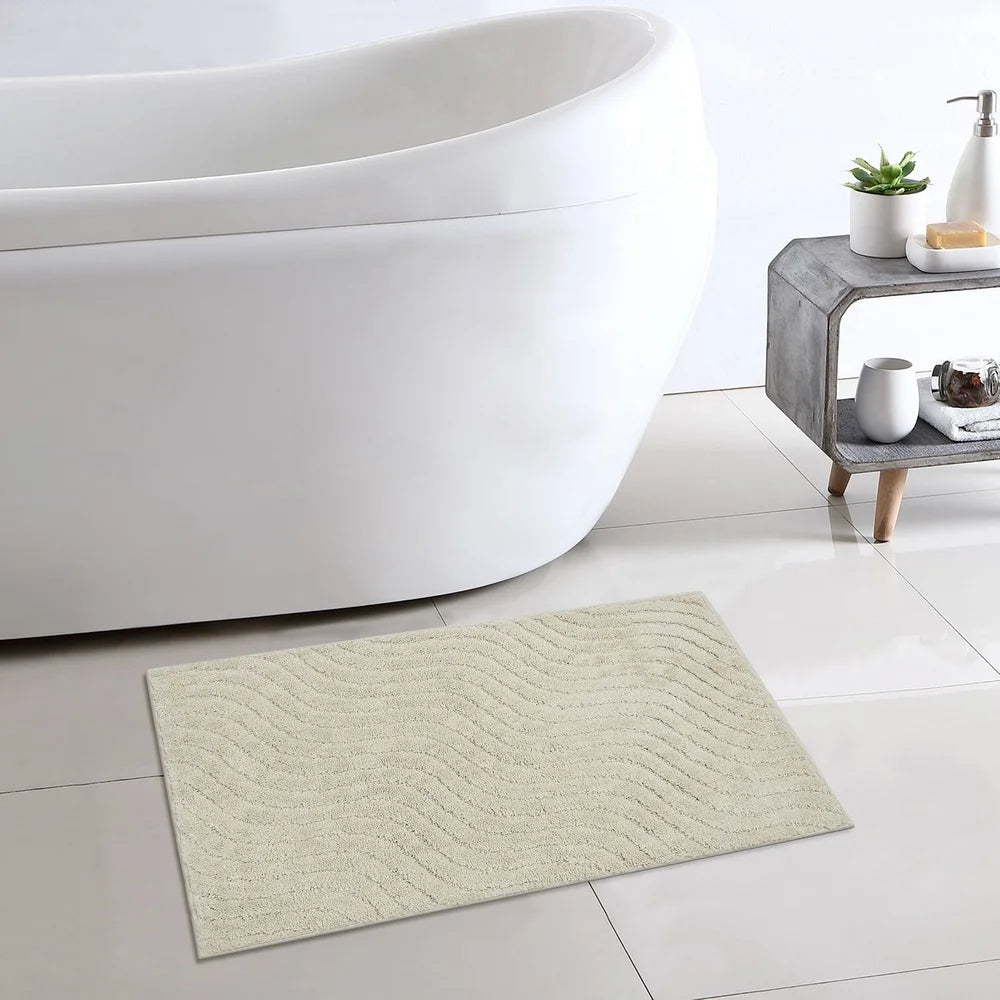 Tufted Waves 2 Piece Bath Rug Set