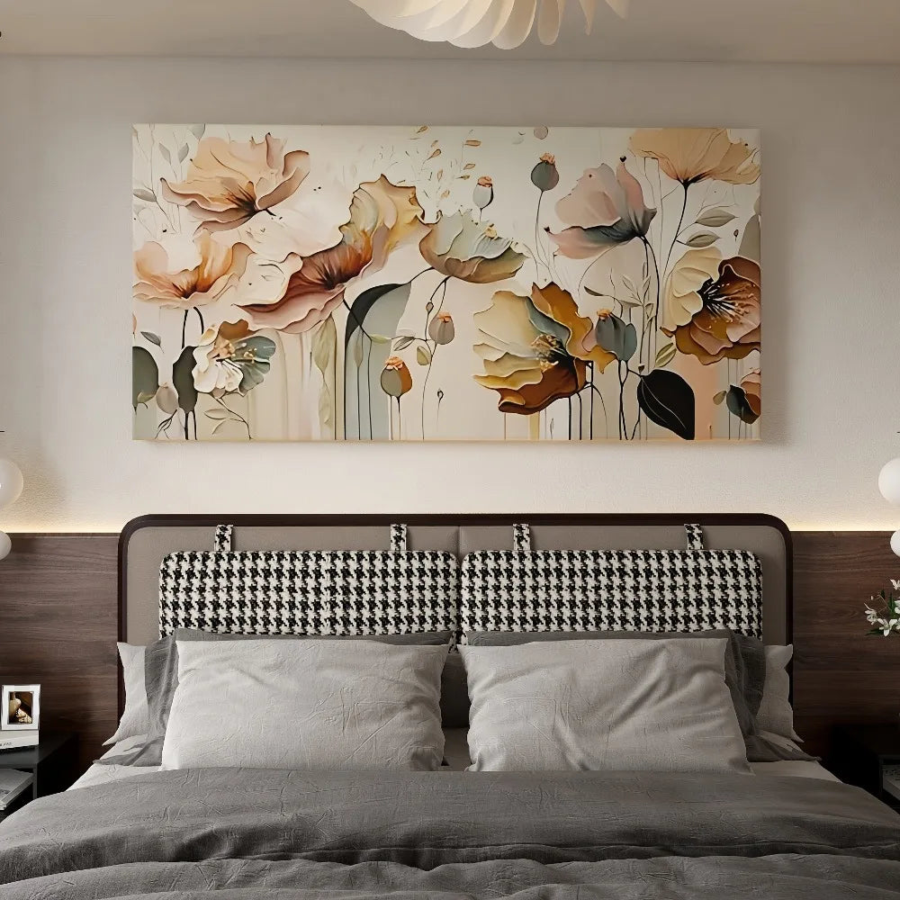 Abstract Floral Canvas Art
