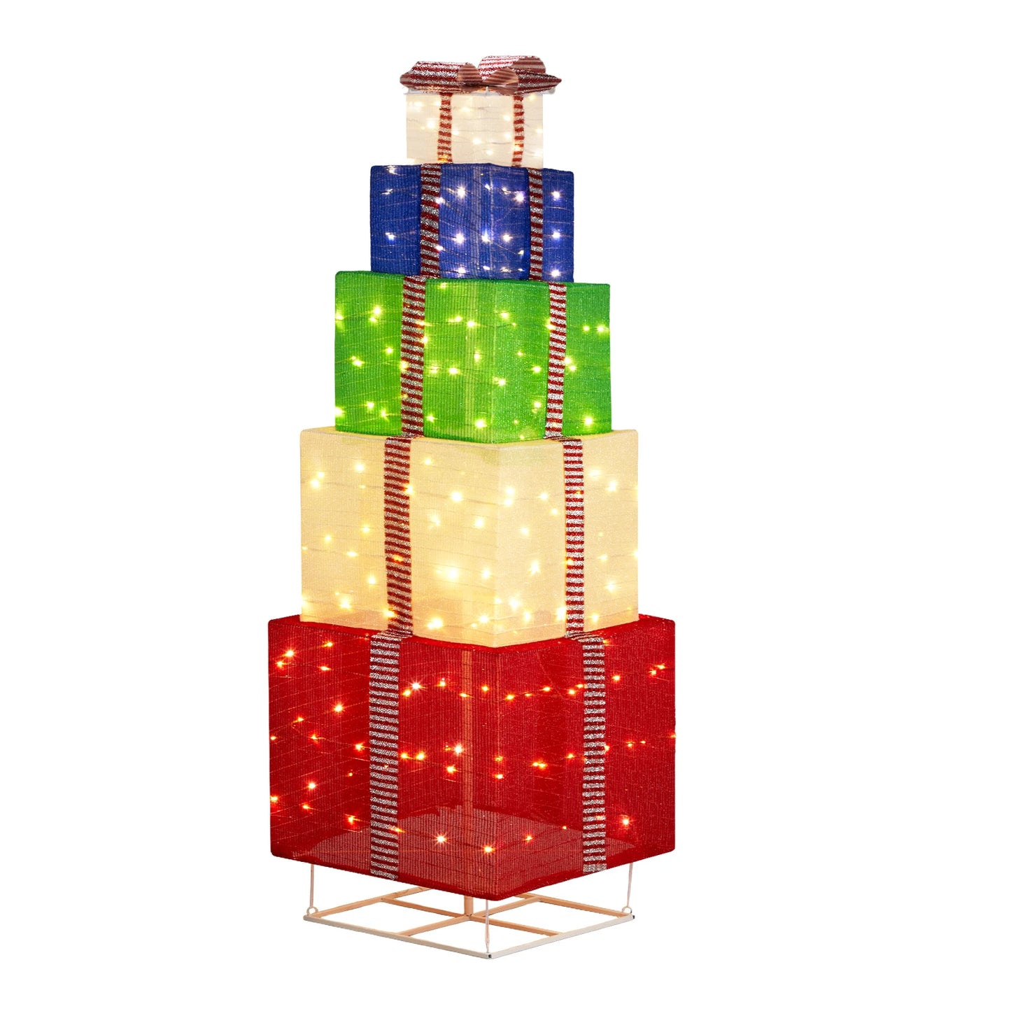 5-layer Holiday Gift Box Tower
