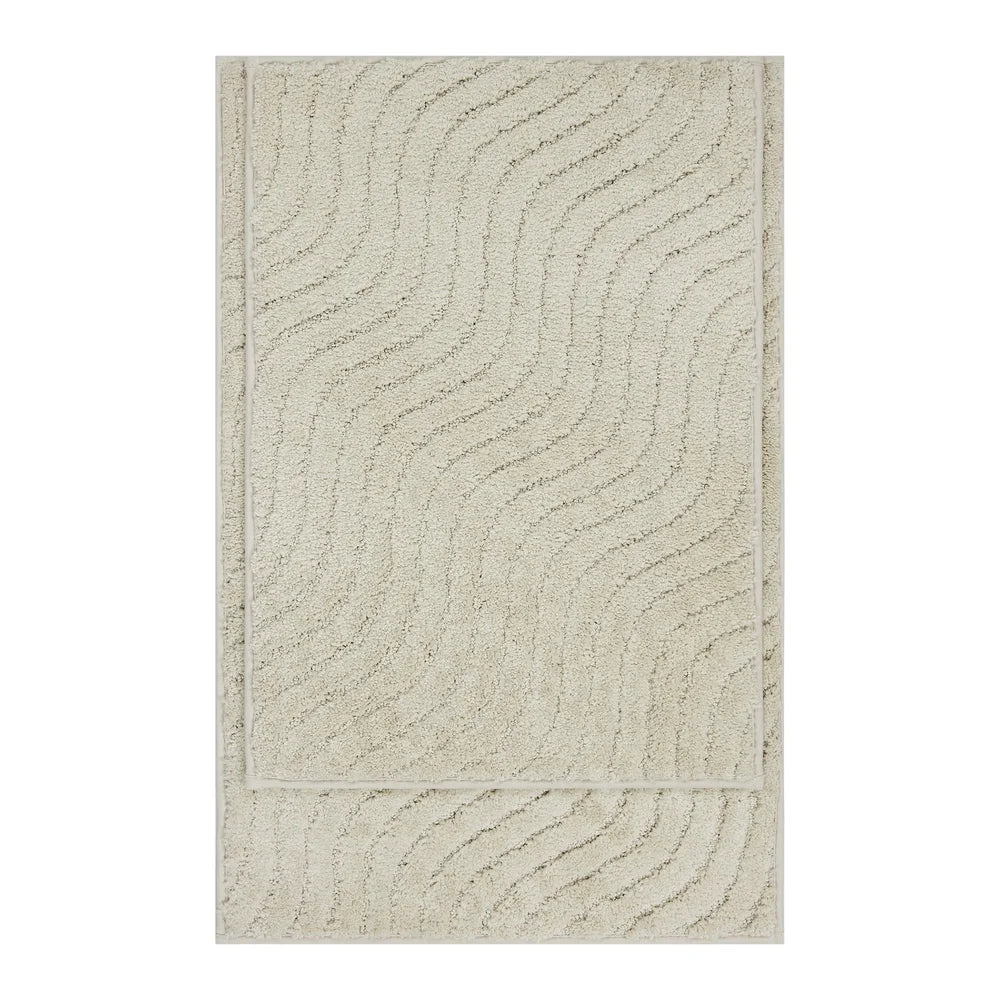 Tufted Waves 2 Piece Bath Rug Set