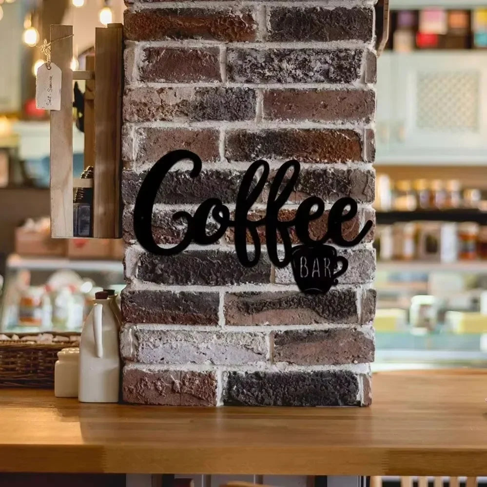 Metal Coffee Bar Wall Sign