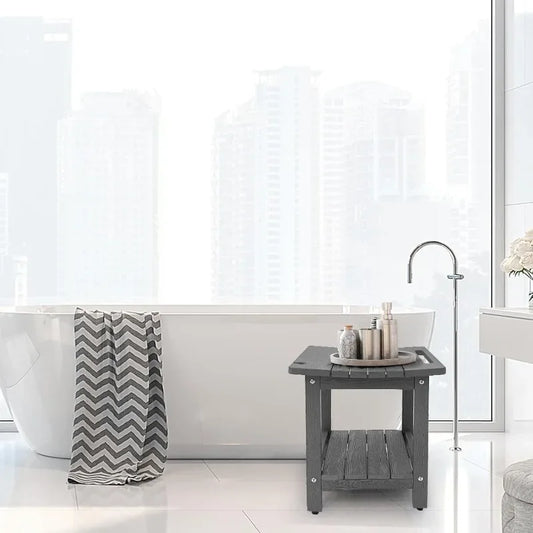 Sturdy 2-Tier Shower Stool