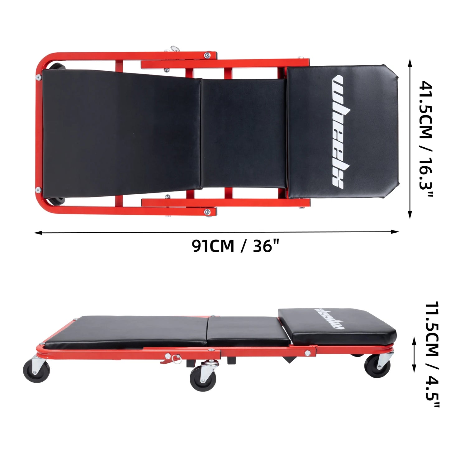 Rolling Foldable Garage Chair