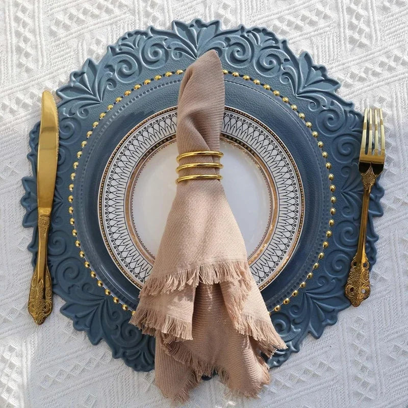 Elegant European Round Table Placemats
