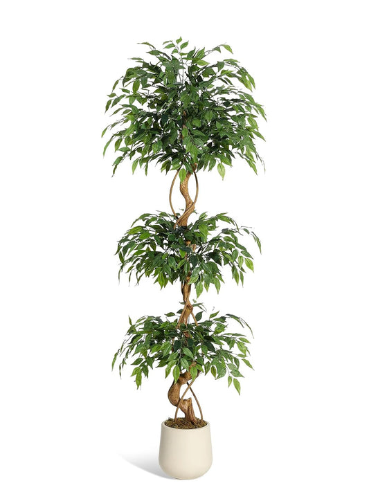 Sturdy Artificial Ficus Tree for Home Decor