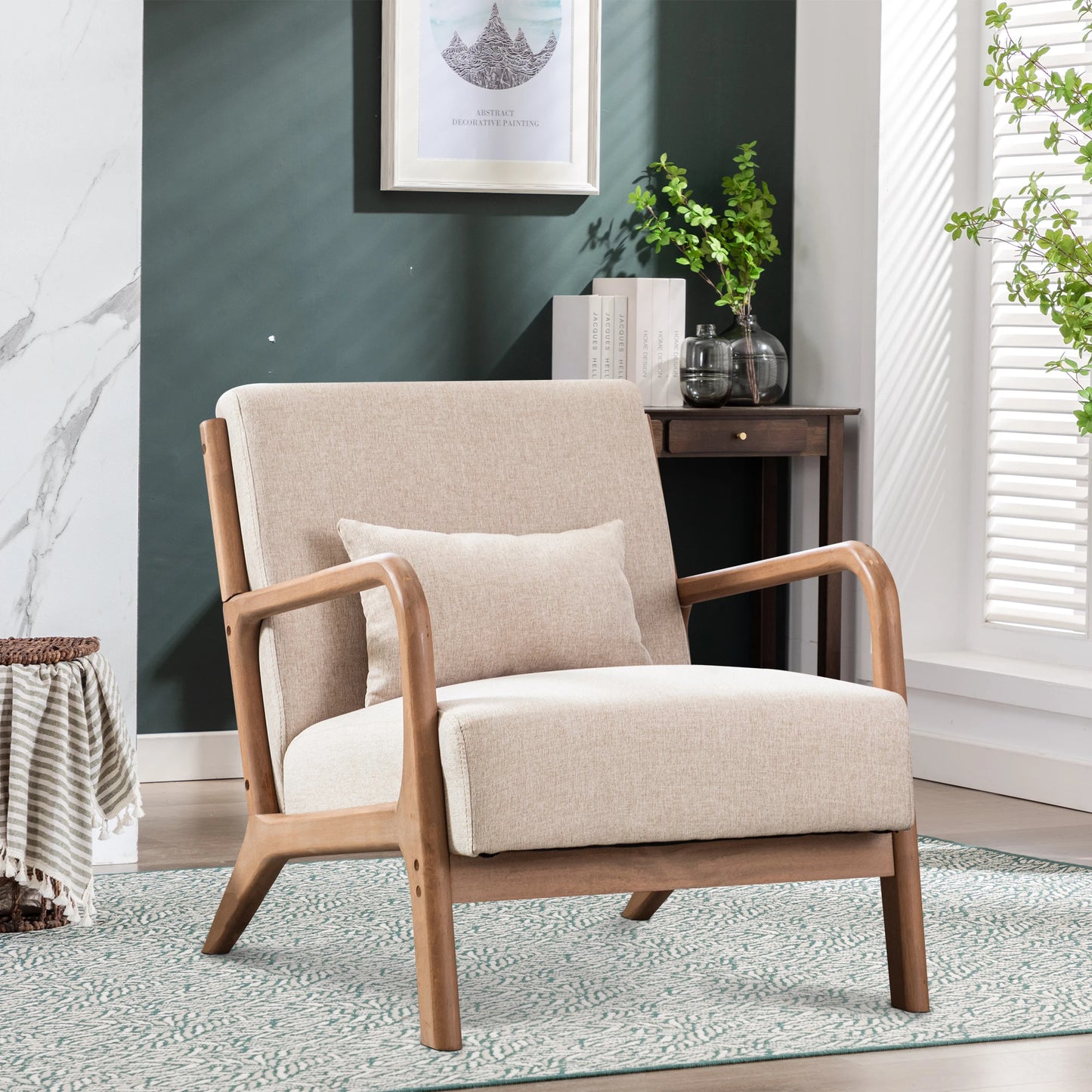 Comfortable Wood Frame Chair