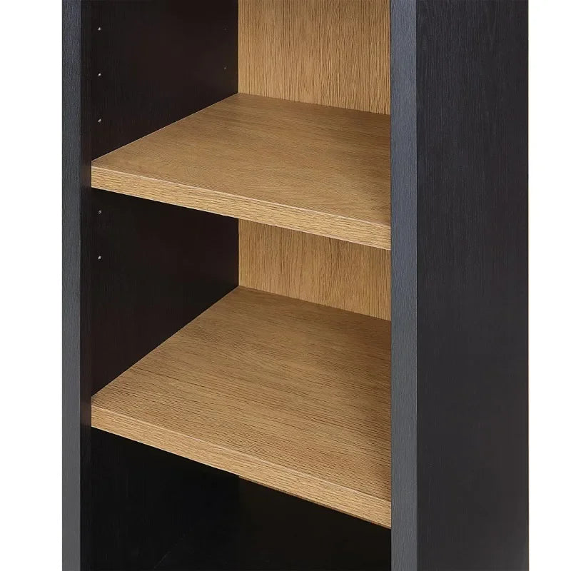 Narrow Arch Bookcase Rich Finish