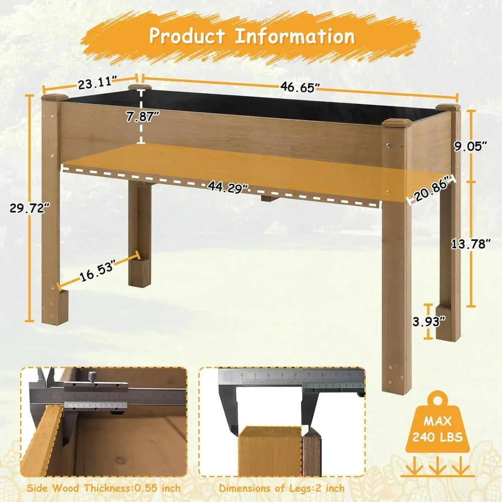 Elevated Garden Bed with Legs