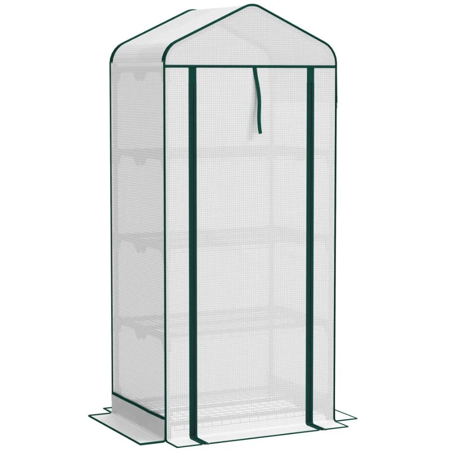 Mini Greenhouse with Screen Roof