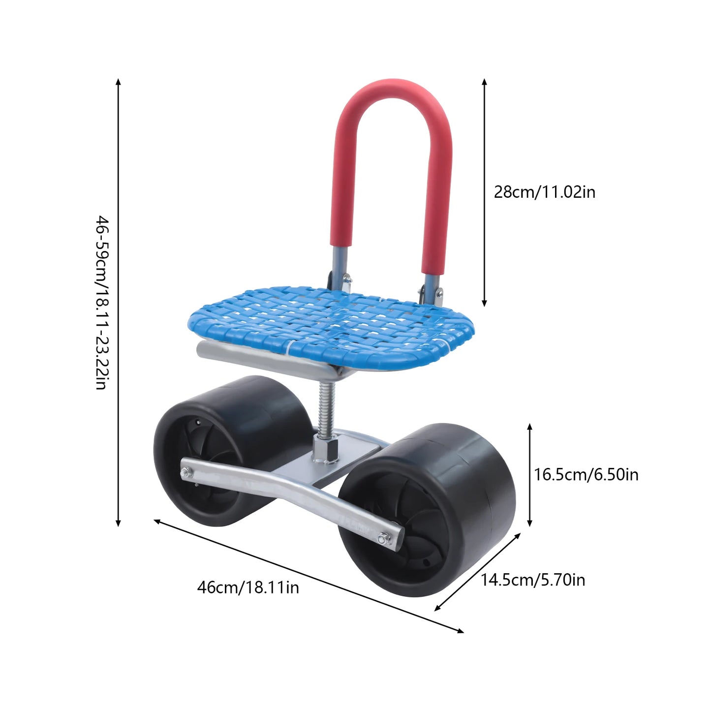 Comfortable Rolling Garden Cart