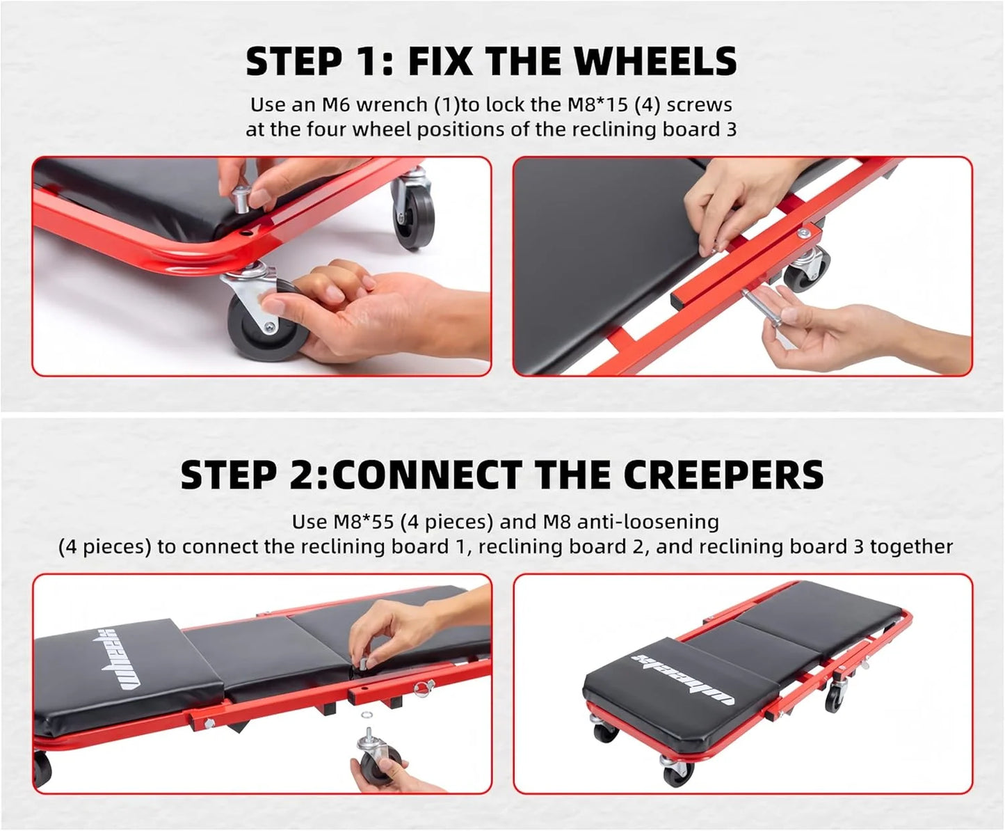 Rolling Foldable Garage Chair