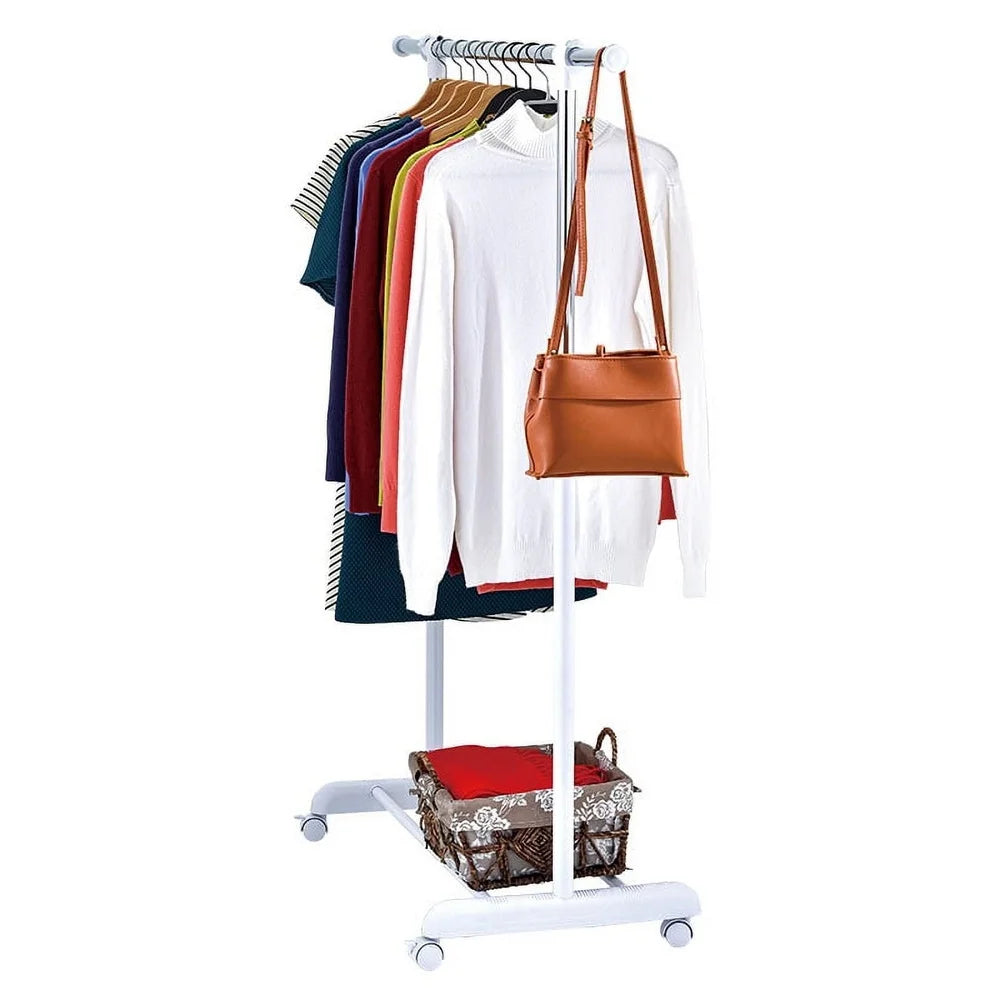 Adjustable Rolling Garment Rack