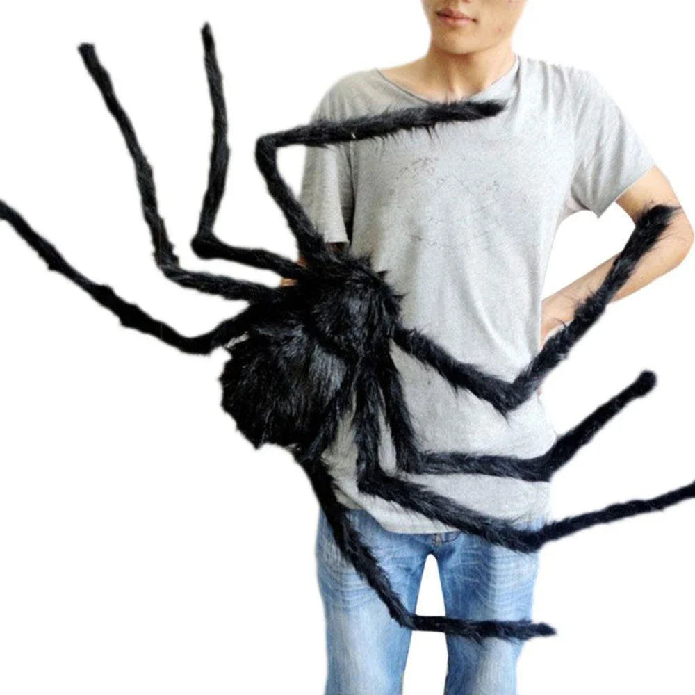 Outdoor Spider and Web Decoration