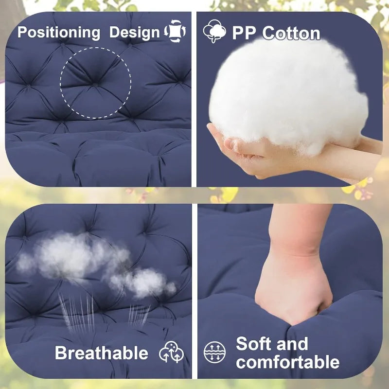 60 inch Waterproof Porch Swing Cushion