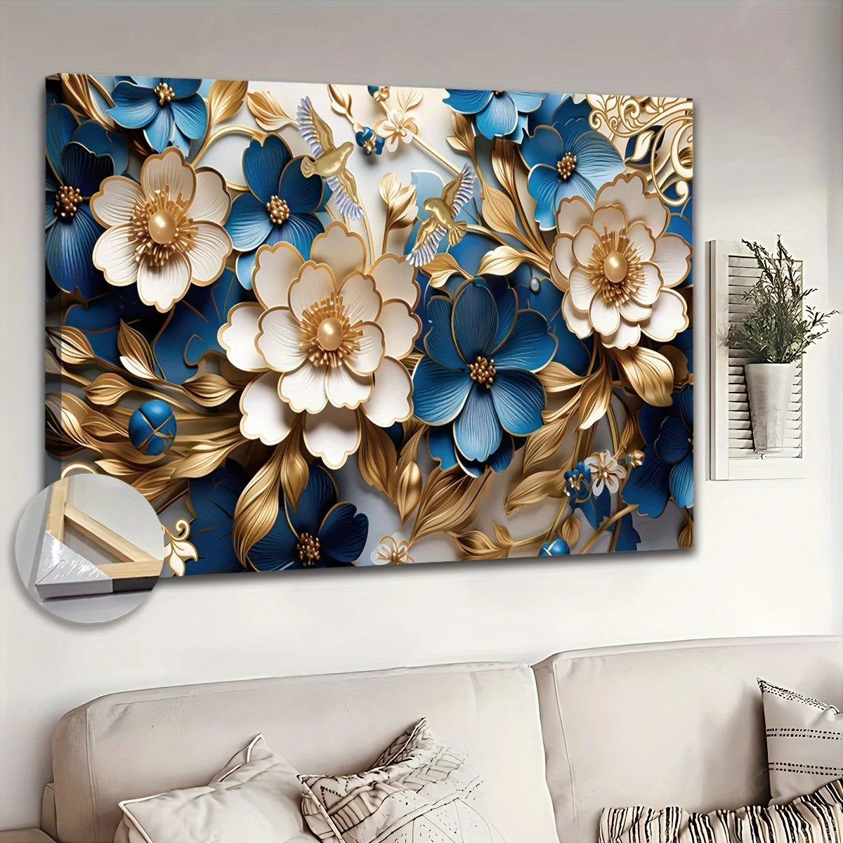 Canvas Floral Symphony Wall Art