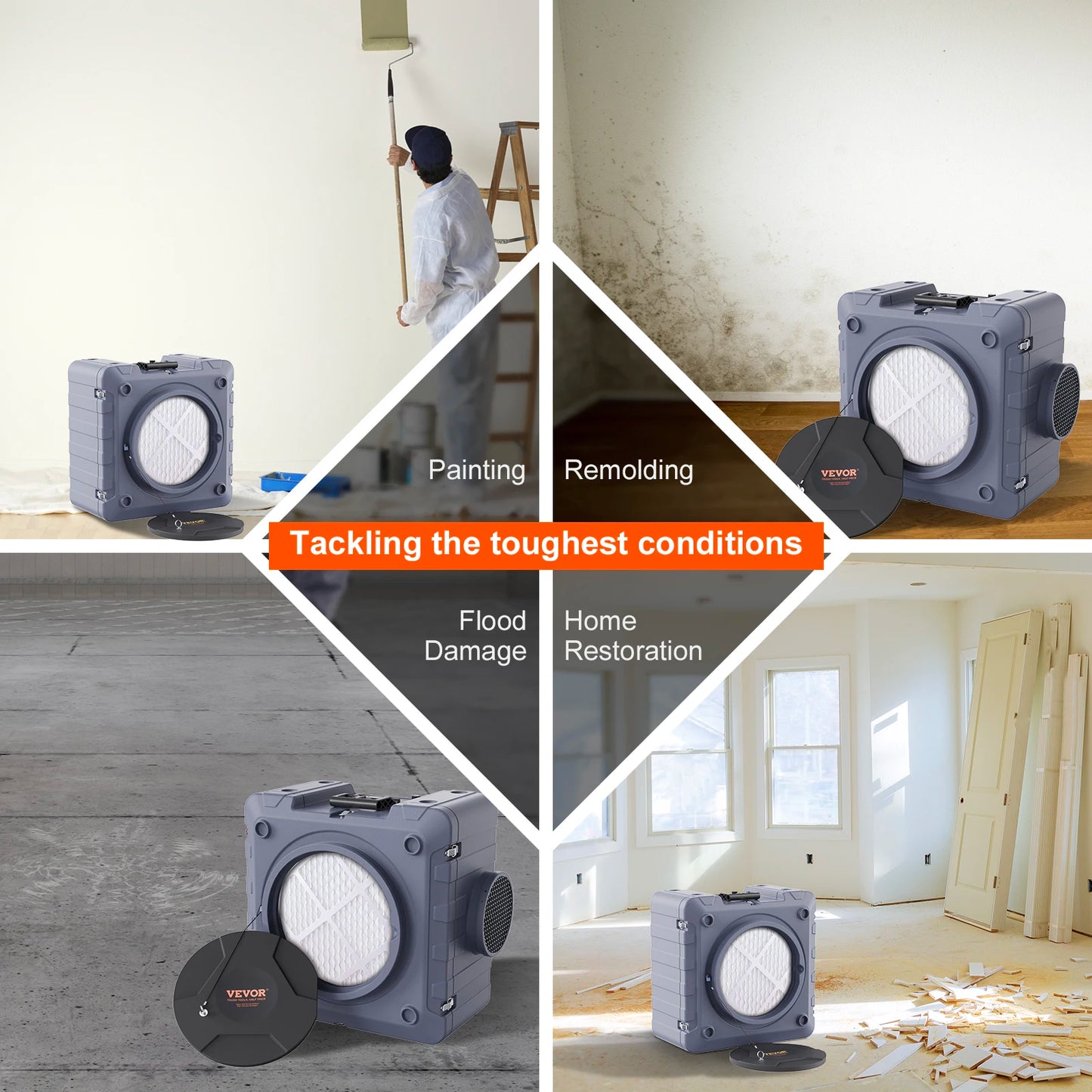 3-Stage Filtration Air Cleaner Machine