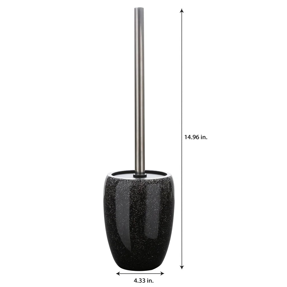 Glitter Toilet Bowl Brush and Canister Set