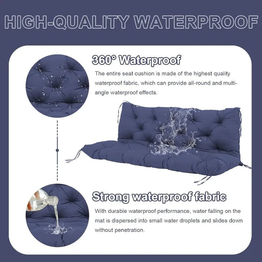60 inch Waterproof Porch Swing Cushion