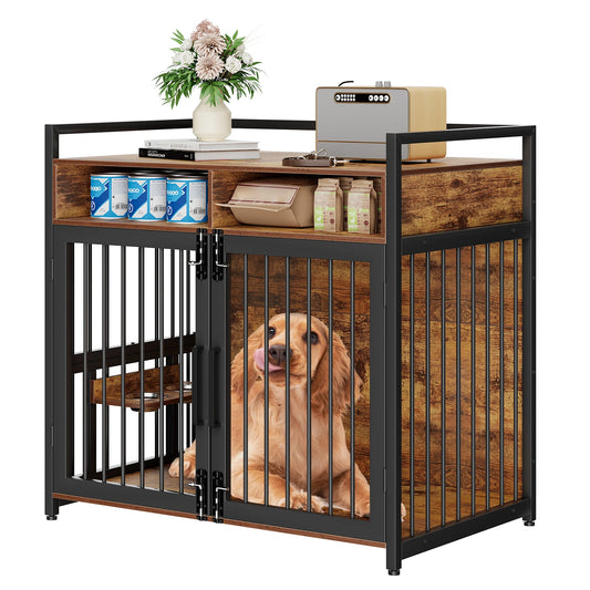 Indoor Pet House with Storage Drawers