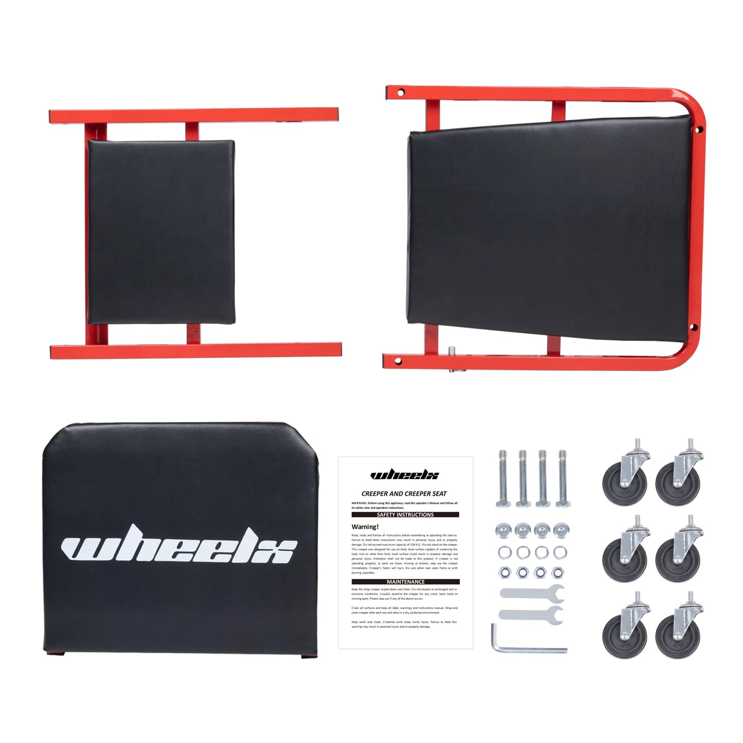 Rolling Foldable Garage Chair