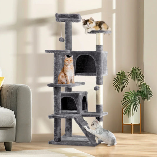Multi-Level Cat Tower, Dark Grey