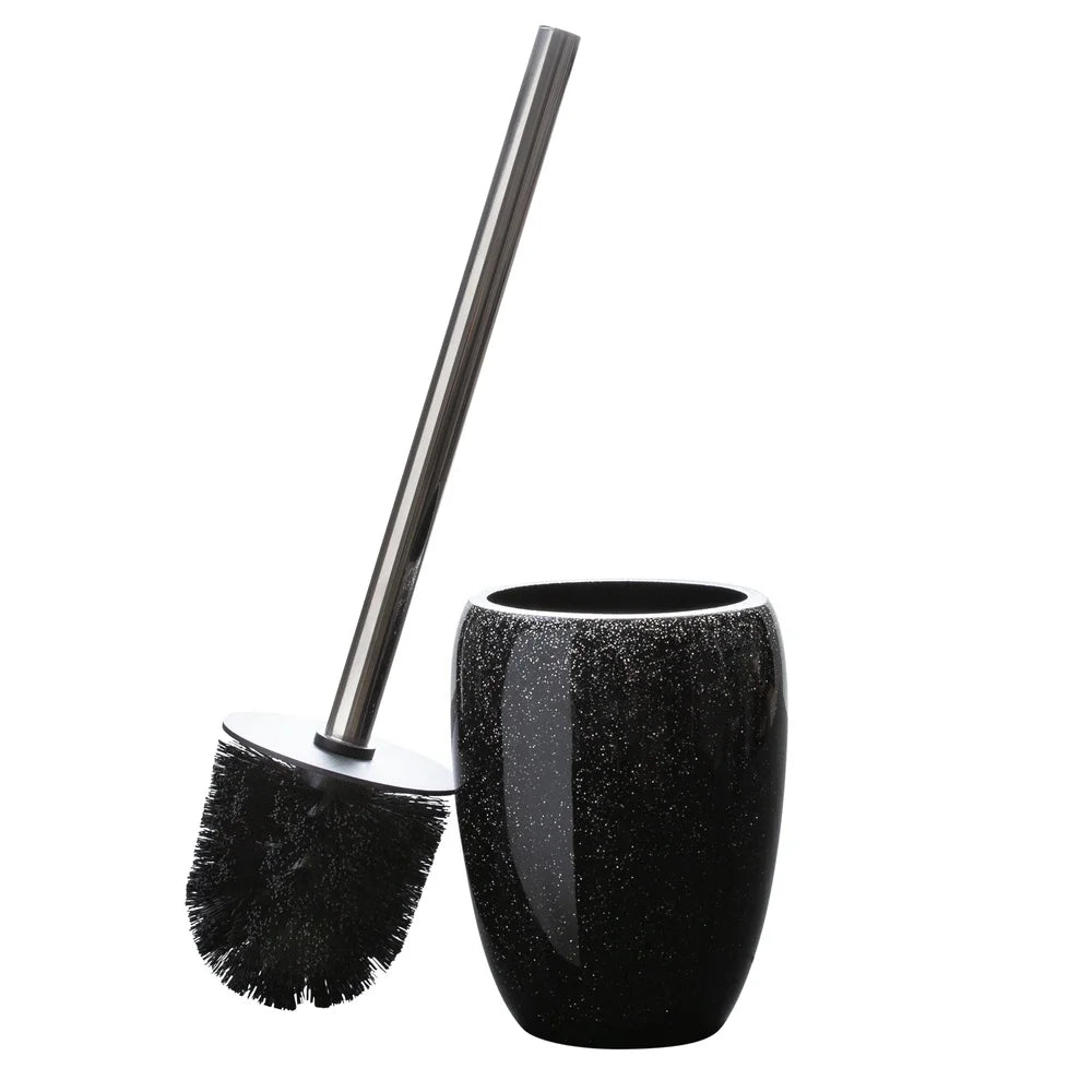 Glitter Toilet Bowl Brush and Canister Set