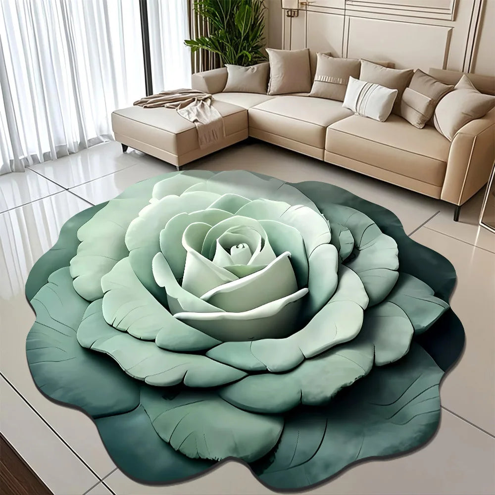 2D Floral Floor Mats