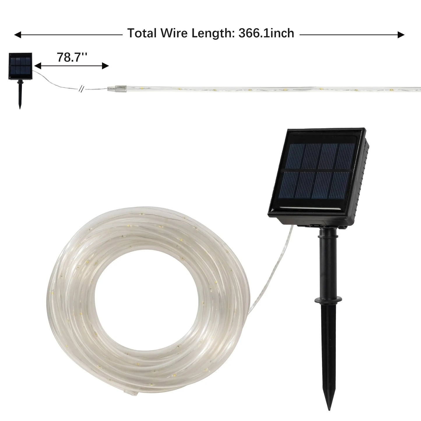 Outdoor Solar Powered Rope Light
