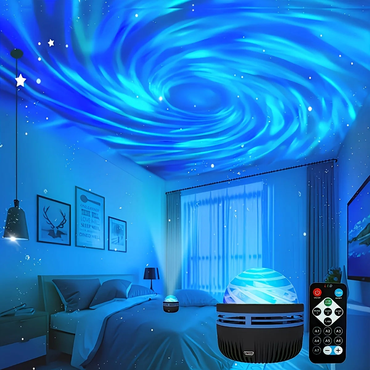 Aurora Borealis Sky Projector with Remote