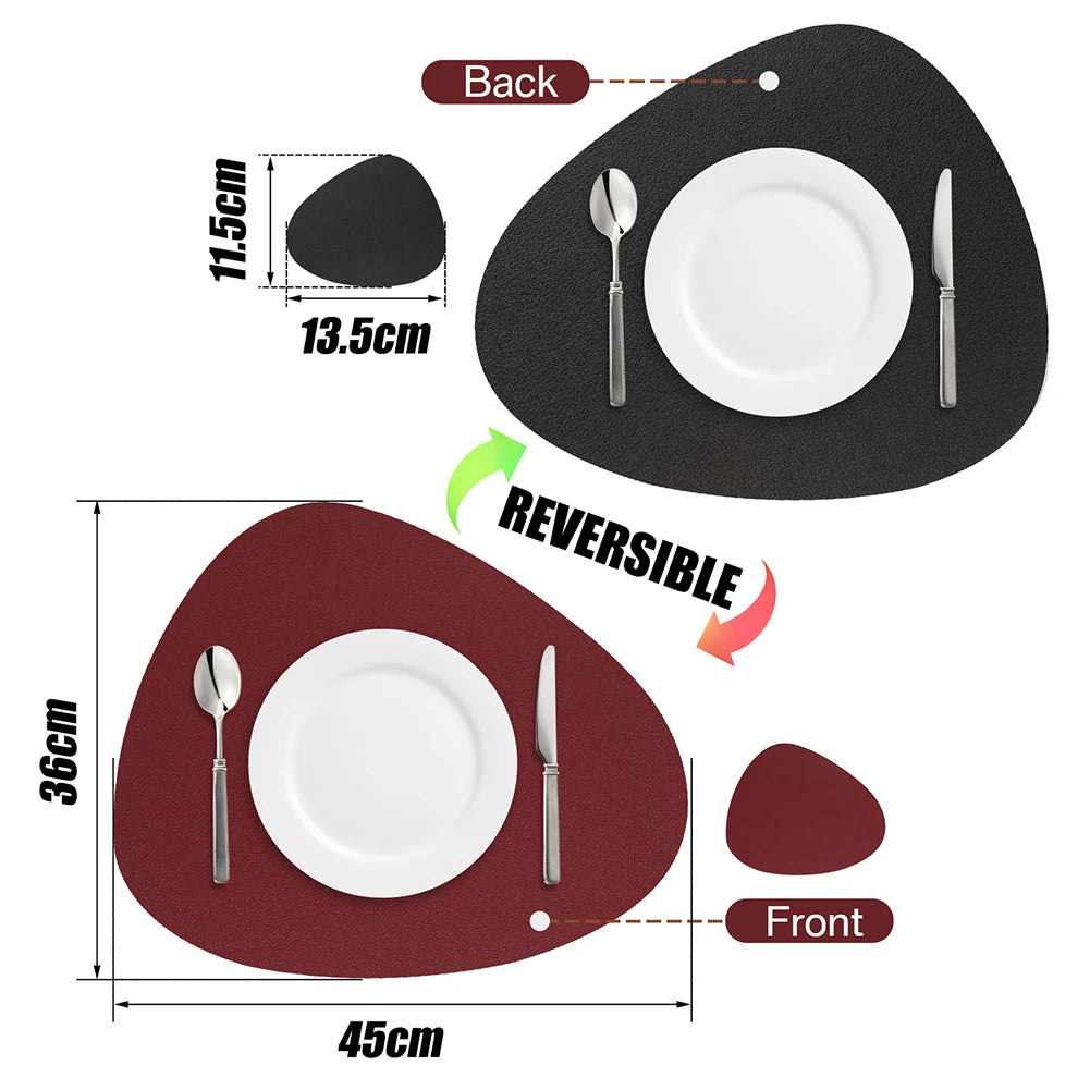 Dual-Sided Placemat and Coaster Sets
