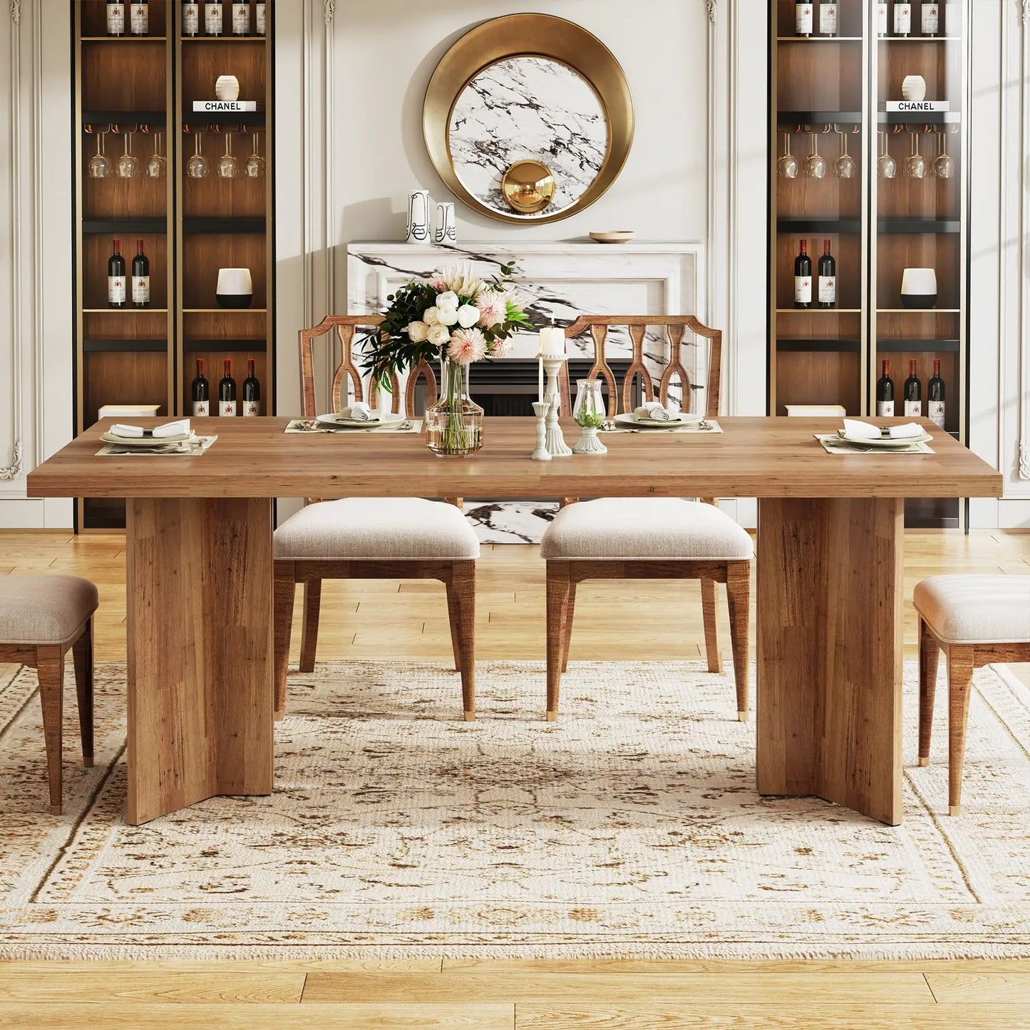 Rectangular Farmhouse Style Dining Table