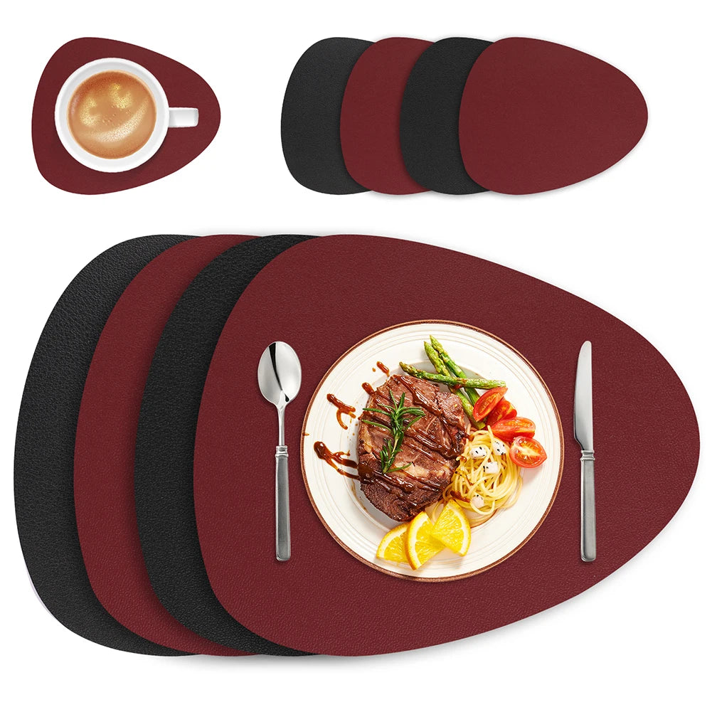 Dual-Sided Placemat and Coaster Sets