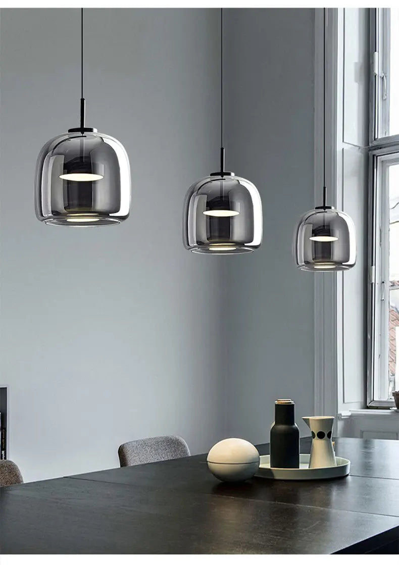 Hanging Nordic Glass Pendant Lamp