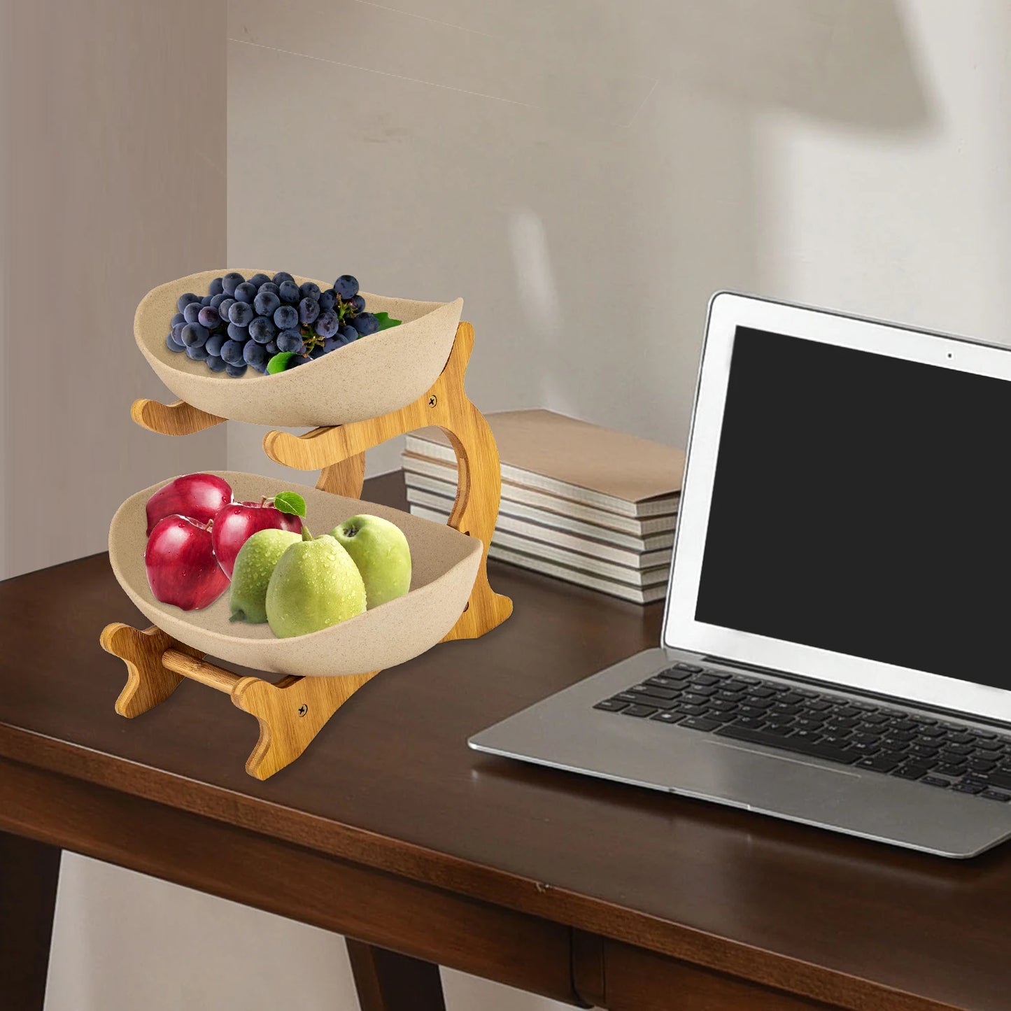 Ceramic 2-Tier Display Bowl Set