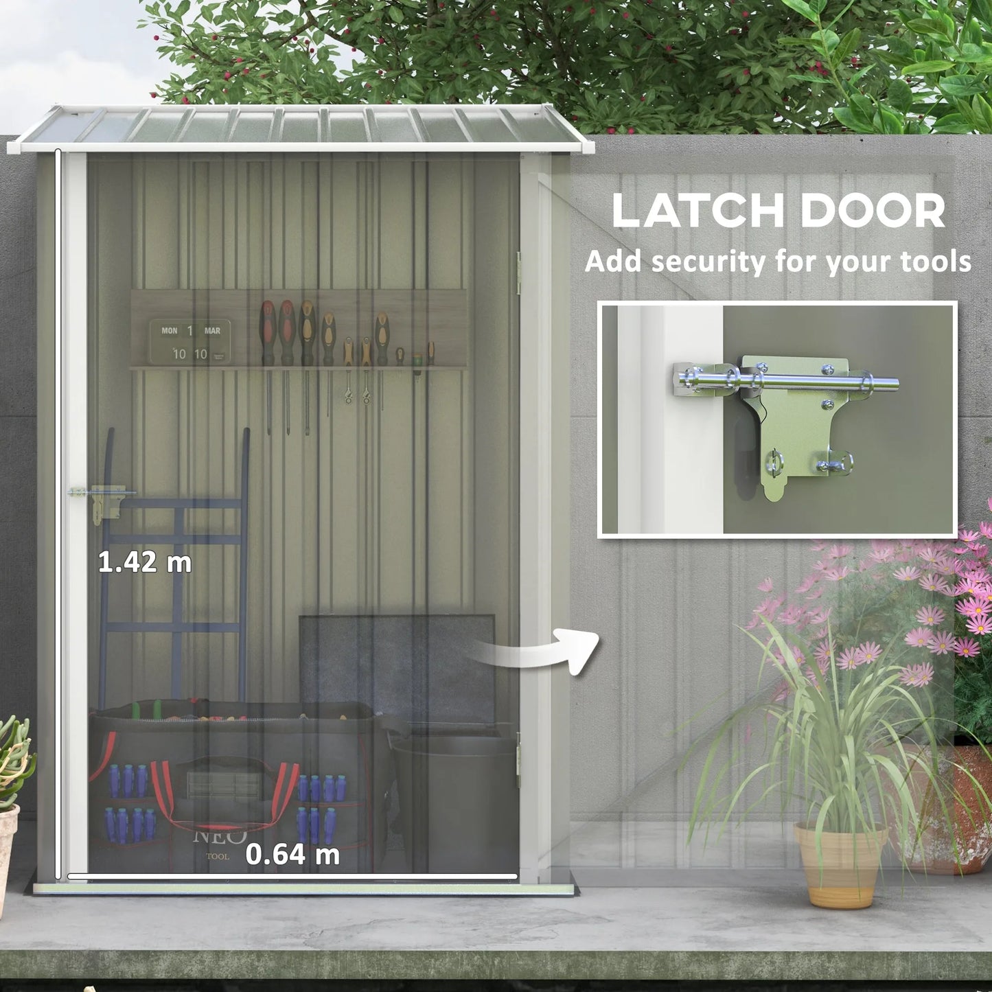Outdoor Storage Shed 3.3' x 3.4'
