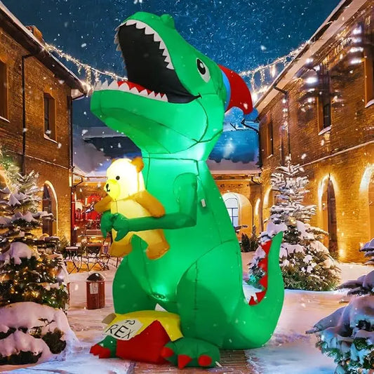 Inflatable Happy Dinosaur Decoration