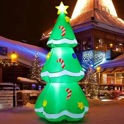 Inflatable Christmas Tree with Built-in LED Lights