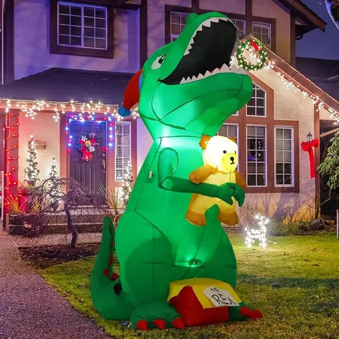 Inflatable Happy Dinosaur Decoration