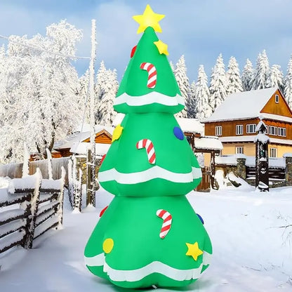 Inflatable Christmas Tree with Built-in LED Lights