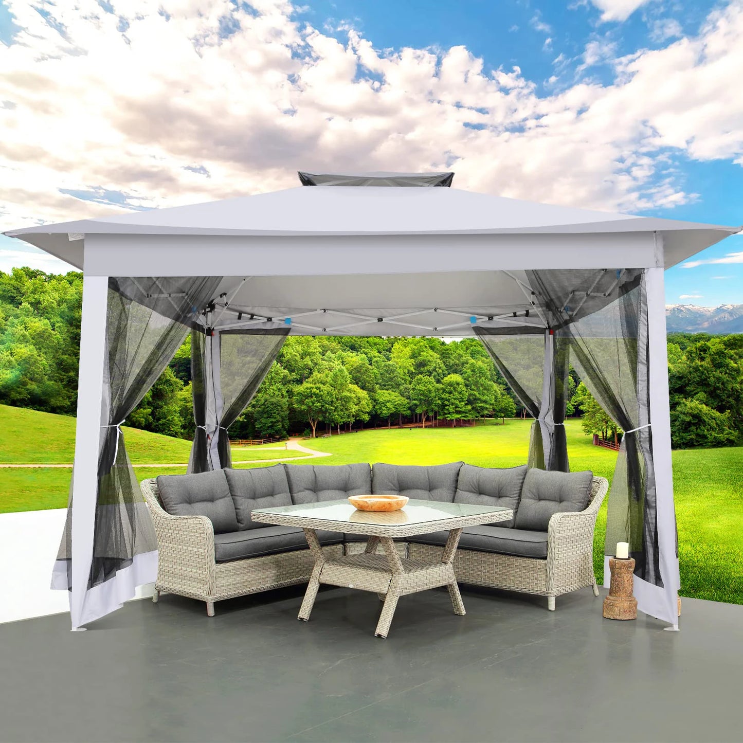 Portable Gazebo with Mosquito Netting