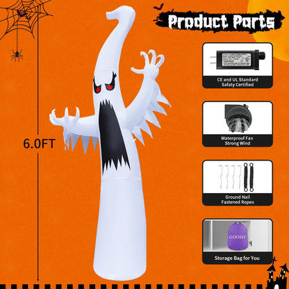 Inflatable LED Ghost Decoration