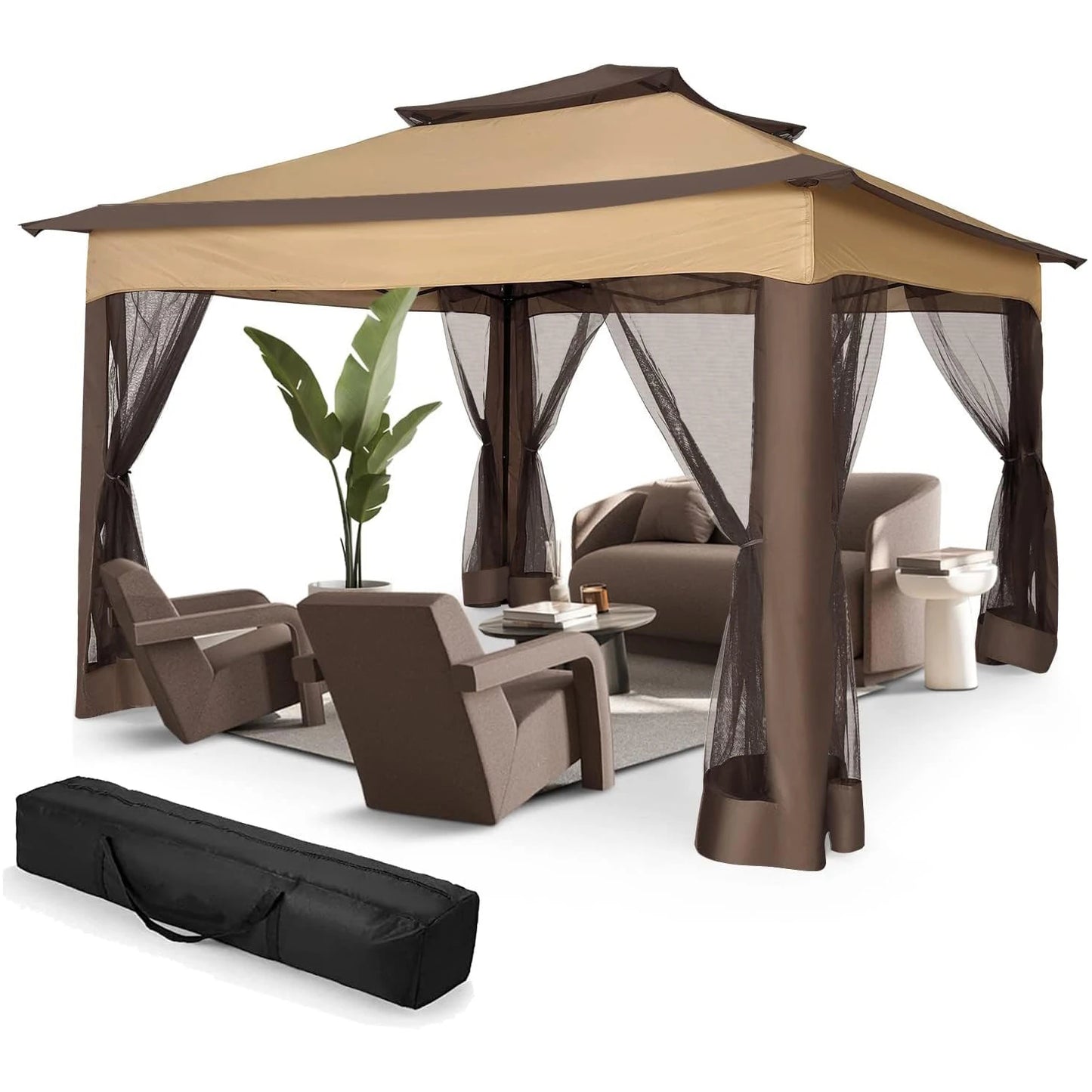 Portable Gazebo with Mosquito Netting