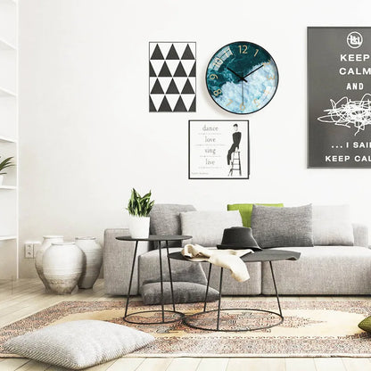 Modern Aerial Views Clock