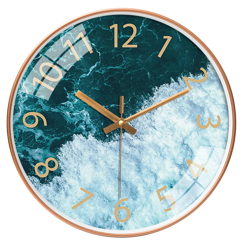 Modern Aerial Views Clock